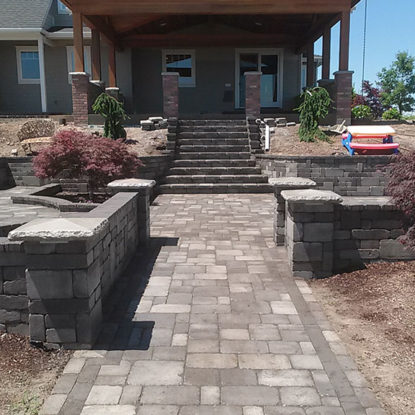 Walkway Paver Installation In OR WA Sequoia Stonescapes