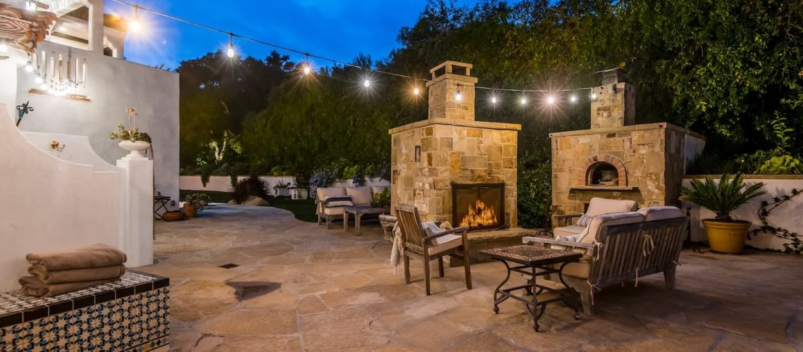 Create Your Dream Backyard Fireplace or Fire Pit With an Outdoor Living Contractor gas paver stone